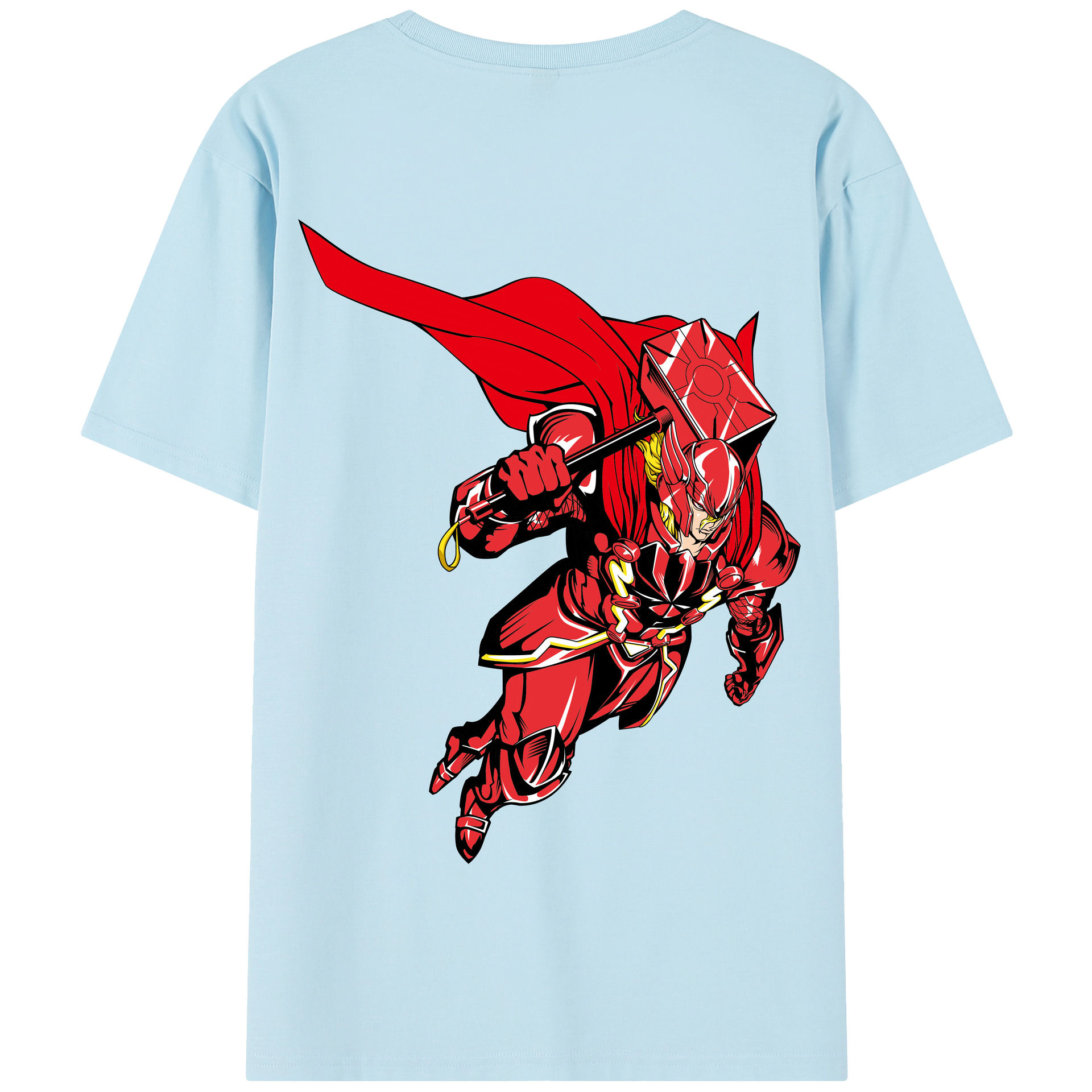 （画像用） アベンジャーズ The Avengers 綿100％半袖Tシャツ（背面プリント）